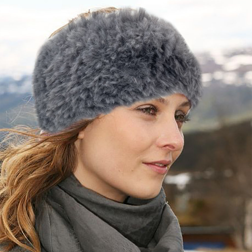 En peluche large bande de cheveux chaud épais pour les femmes