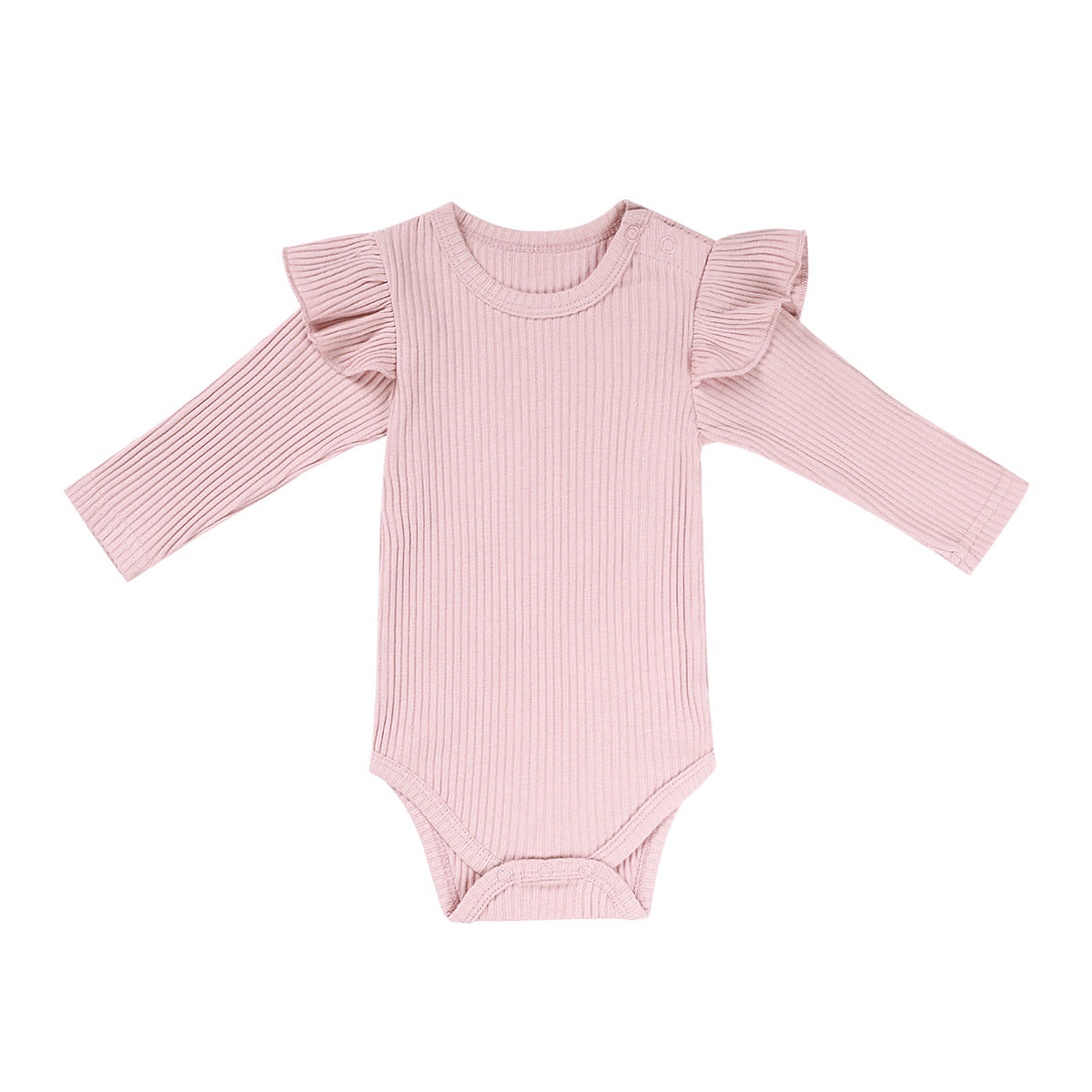 Mode bébé couleur solide épaisse onesie