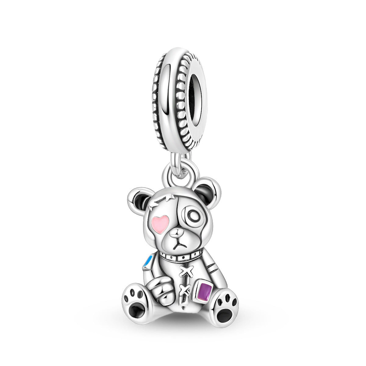 Bracelet pendentif bricolage avec un petit ours mignon