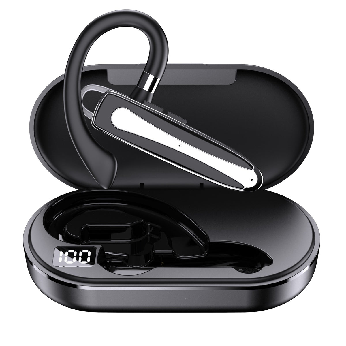 Business Ear-monté casque Bluetooth à une oreille Réduction du bruit