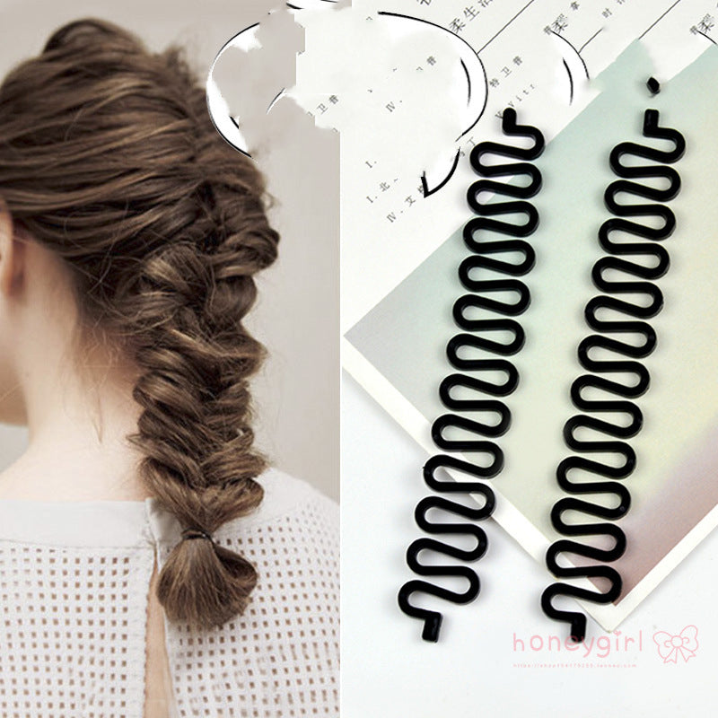Outil de cheveux tressé désossé de poisson