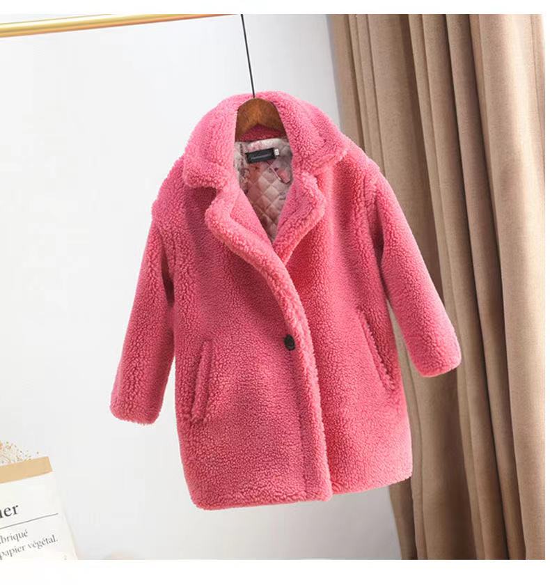 Manteau de cachemire en fourrure épaissé