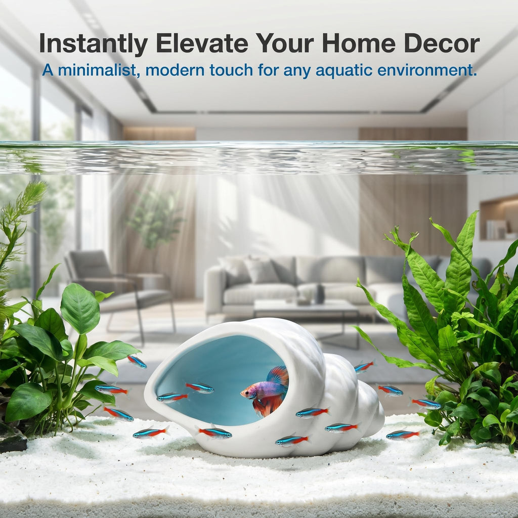 Cave d'aquarium en céramique pour Betta Fish Tank Decor