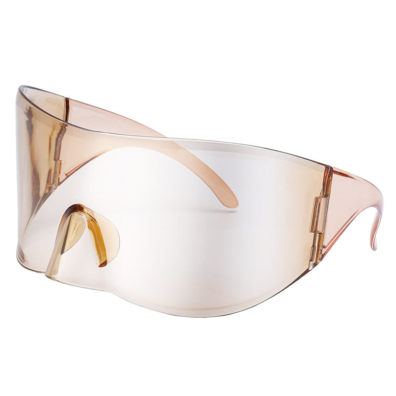 Lunettes de soleil de cyclisme extérieur Mercure pour femmes European and American One-Piece Large Frame S