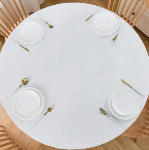 Table ronde en tissu d'impression numérique étanche à l'huile