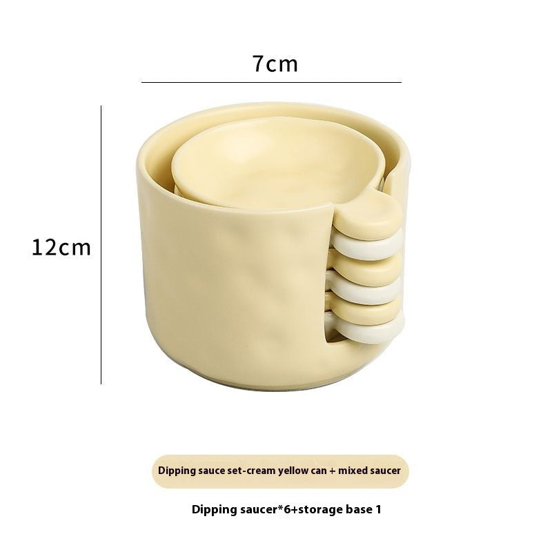Disque de stockage Costume latéral Sauce de soja Sauce Vinegar Dish