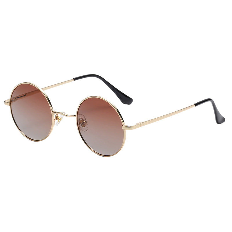 Lunettes de soleil de protection UV Vintage ronde