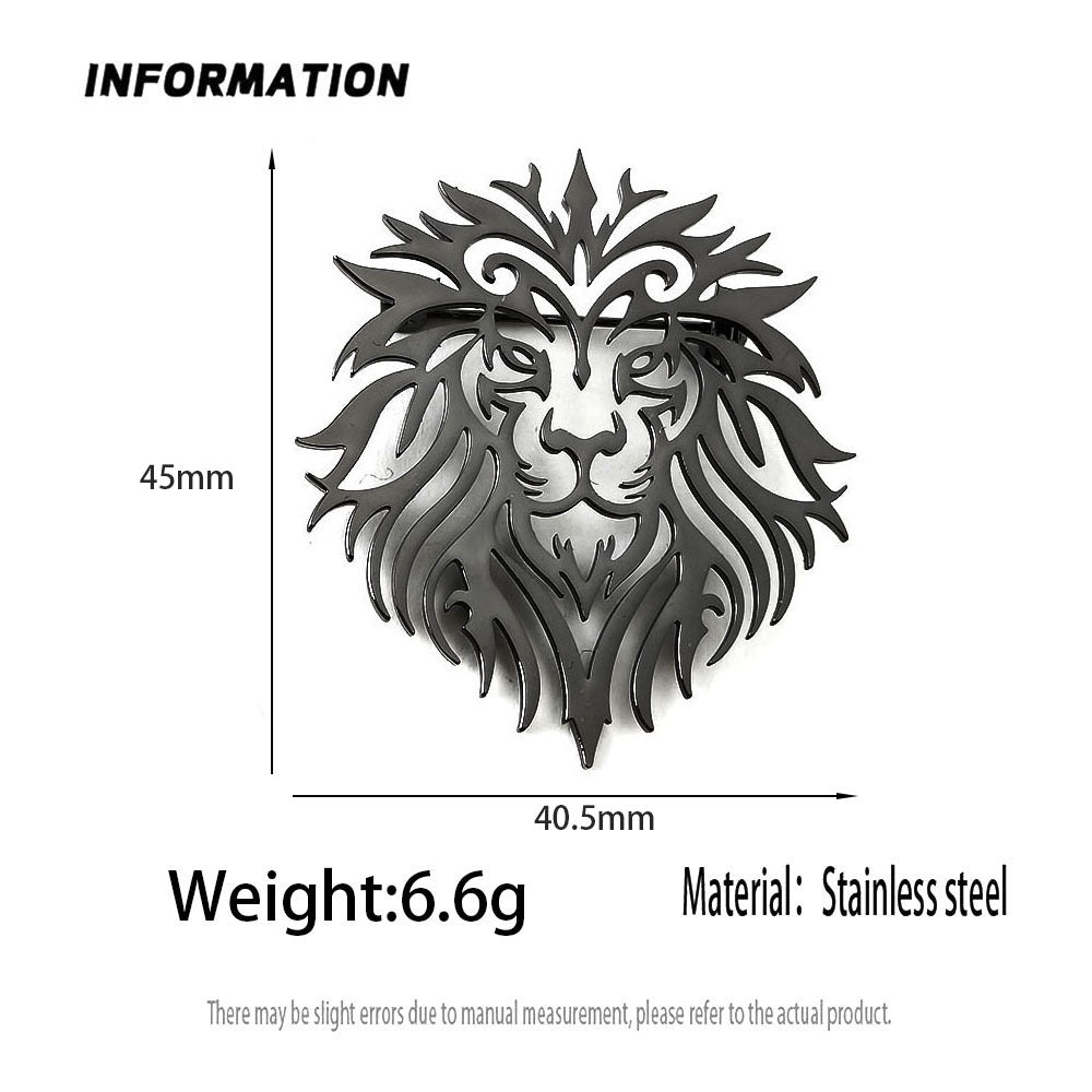 Accessoire Retro Lion-Out Hollowed Lion Brooch