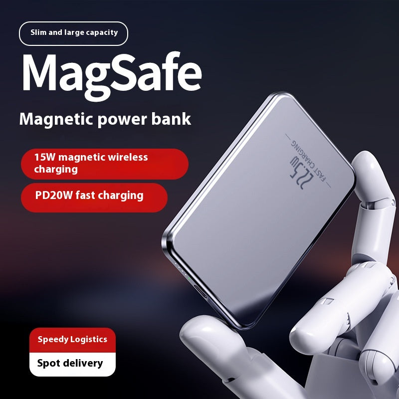 Ultra-thin Magsafe Magnetic 15W Wireless Power Bank