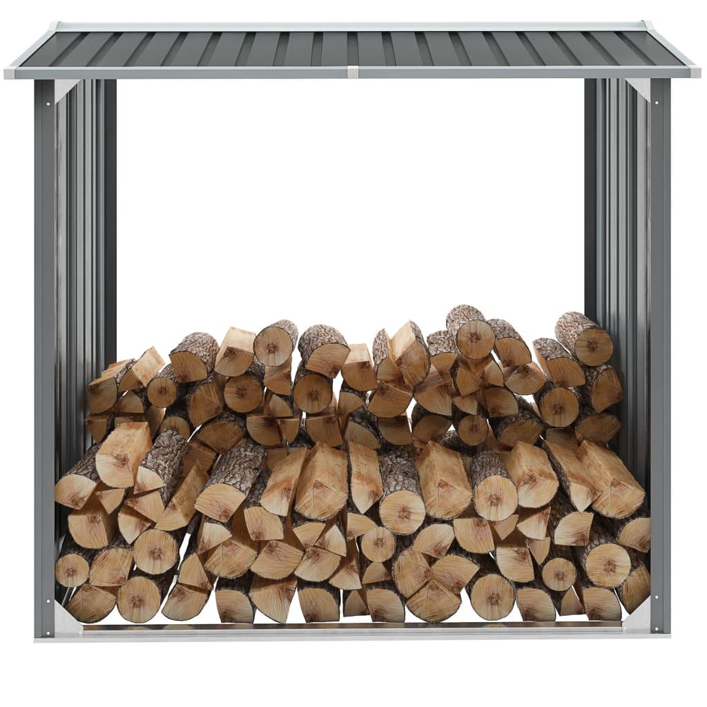Unité de stockage du bois de chauffage galvanisé 172 x Unité de stockage du bois de chauffage galvanisé