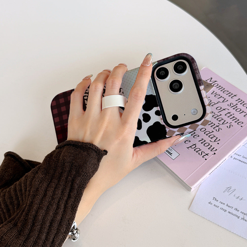 Meilleure vente Film et stand Two-in-one Phone Case
