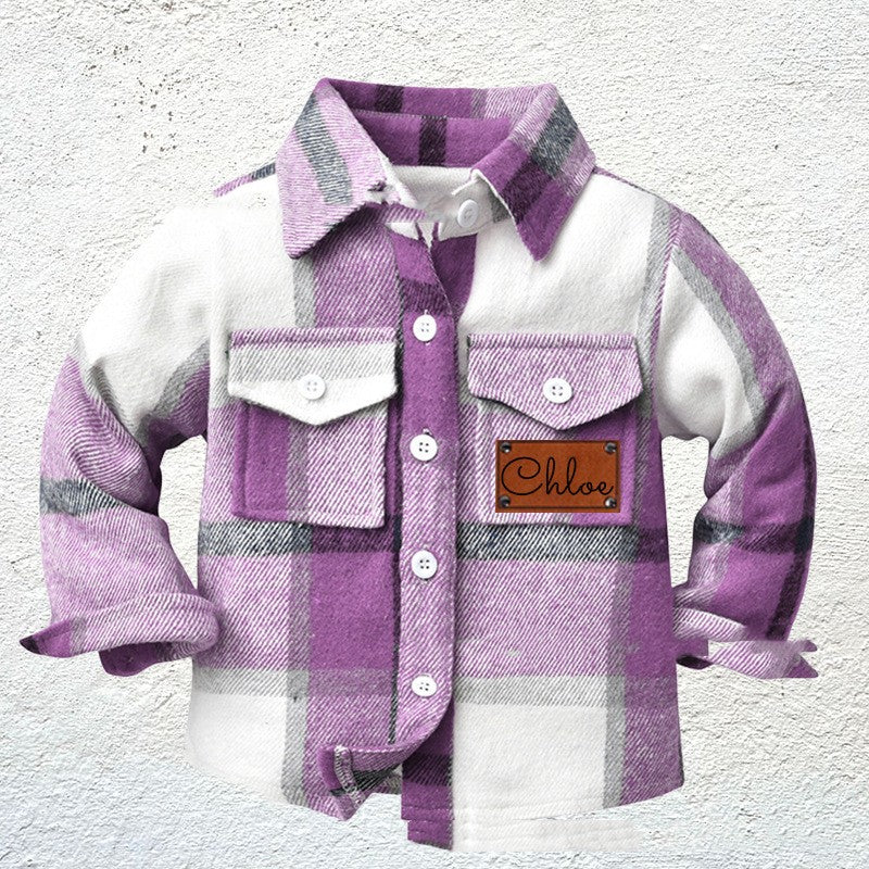 Chemise à carreaux pour enfants