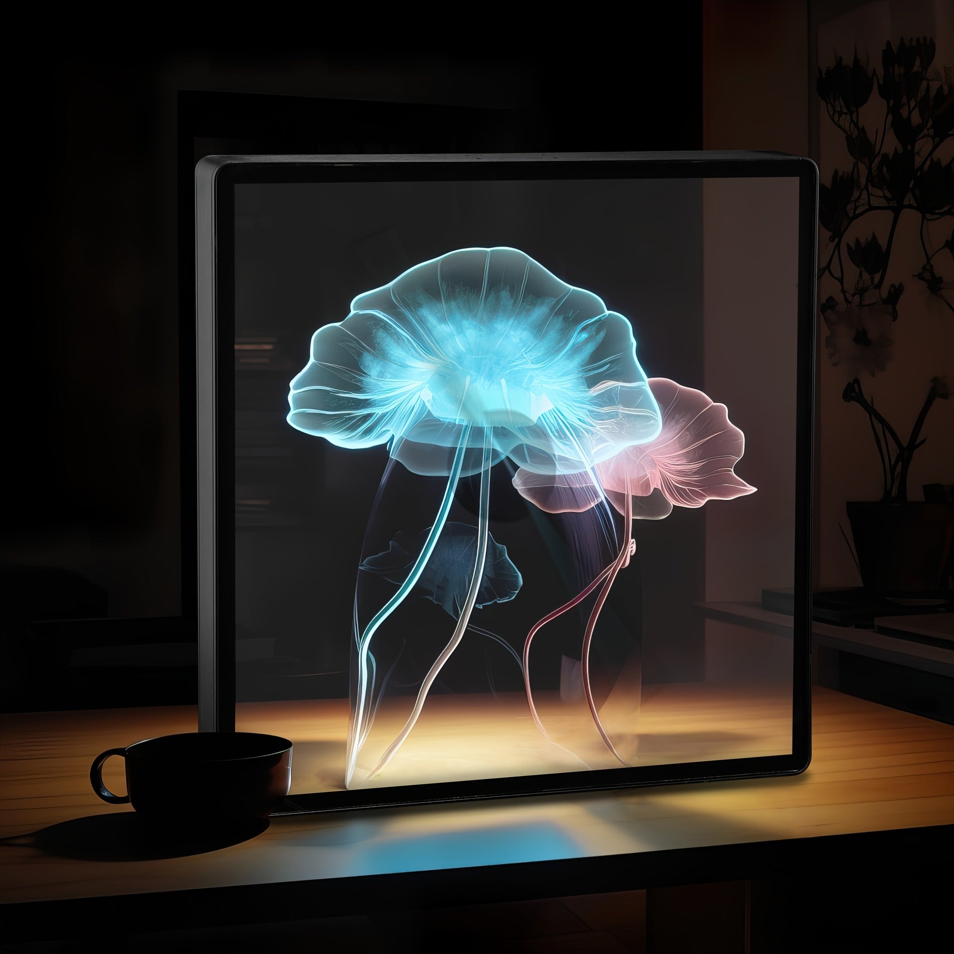 Projecteur d'écran de ventilateur holographique 3D Naked Eye