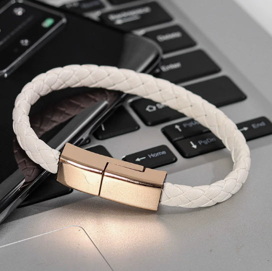 Bracelet USB en cuir de données