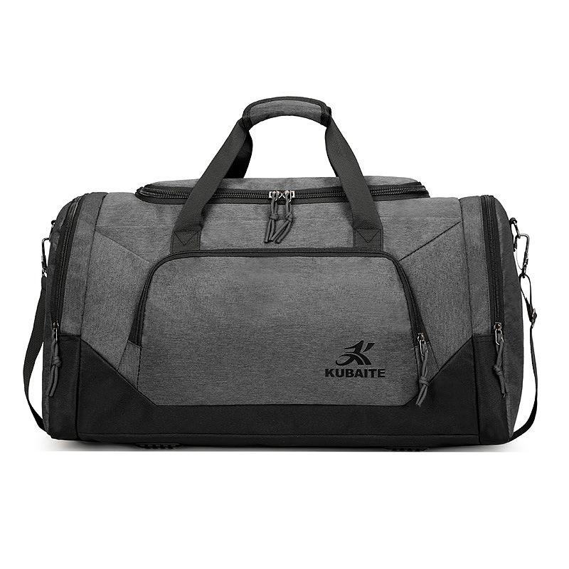 Sac multifonctionnel de gym de couleur solide avec grande capacité Et la séparation sèche-humide