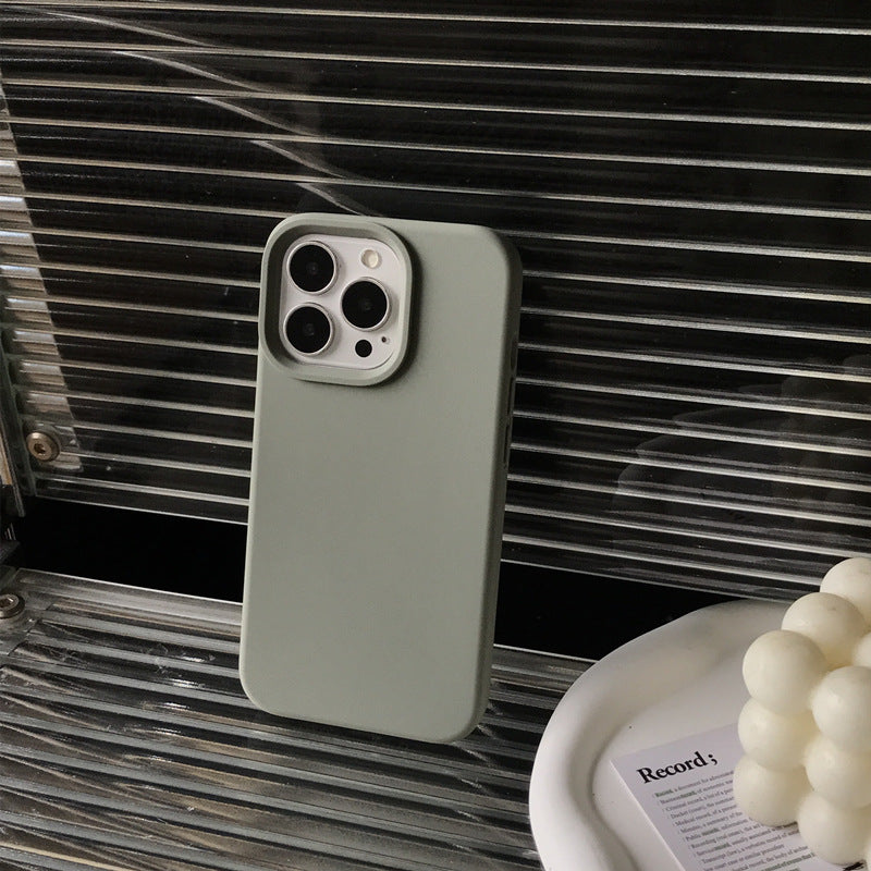 Boîtier de téléphone en silicone liquide de couleur solide