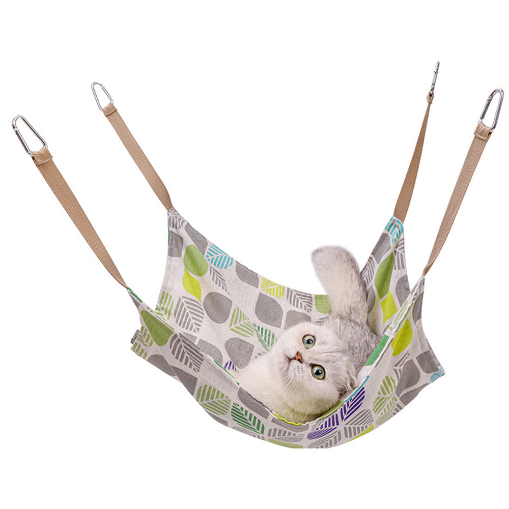 Cat respirant coton lin Hammock résistant à l'usure multicolore Cat Cage Lit suspendu Soft Wi