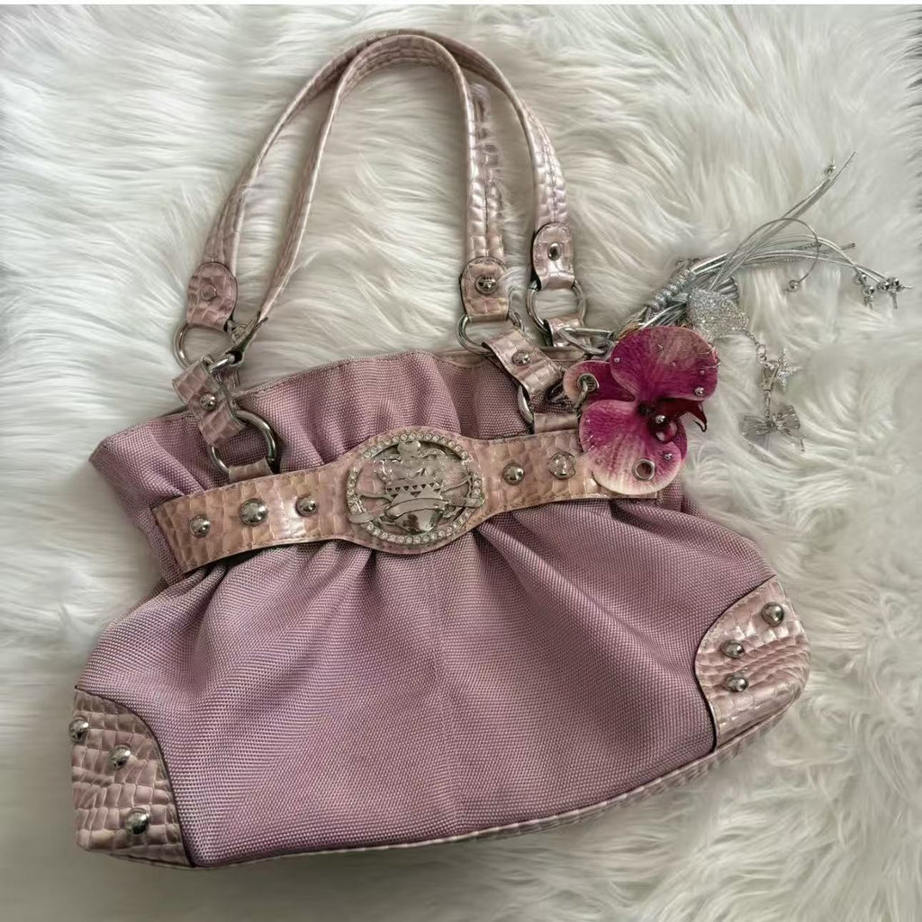Sac de bowling plissé pour femmes