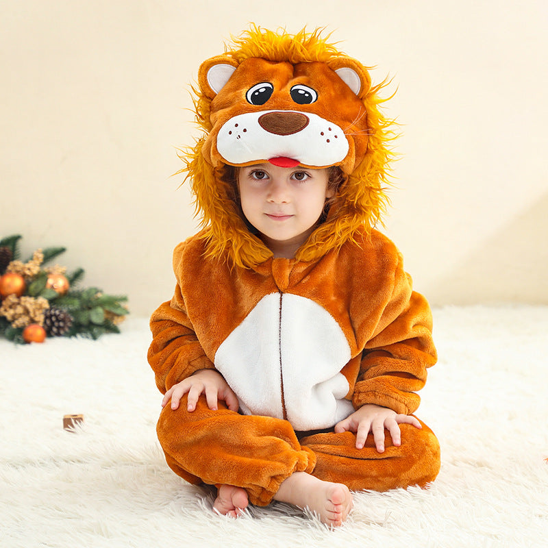 Enfant et tout-petit Onésie Classe A Costume de saut en flanelle Crawling