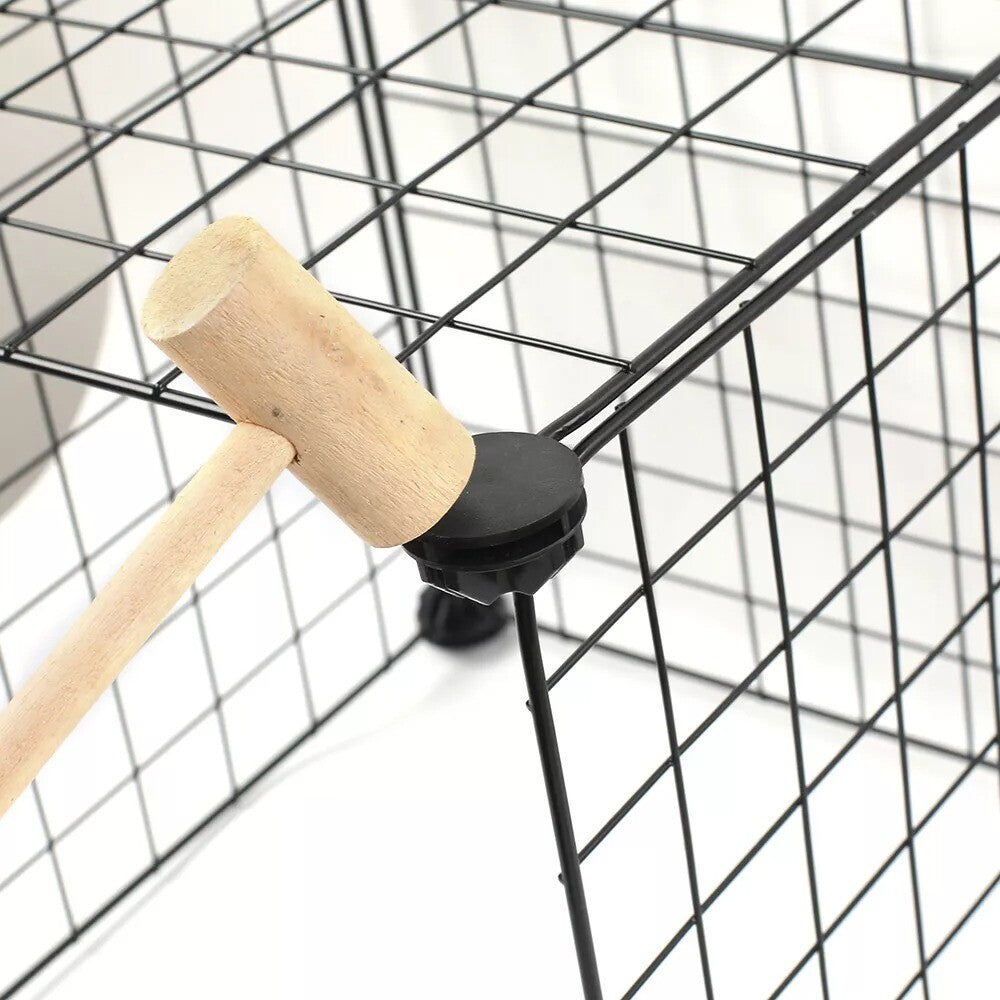 12 Panneaux Pet Dog Playpen Puppy Rabbits Jouer Pen fil métallique Run Cage Crate Fence