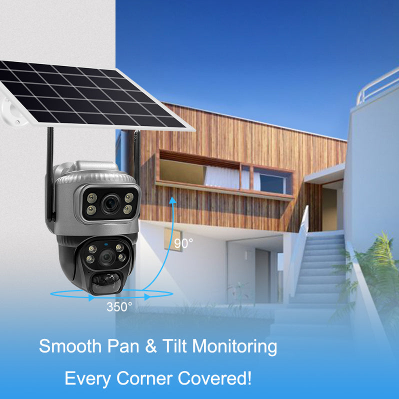 4G Solar Dual-Lens Low-Power Camera