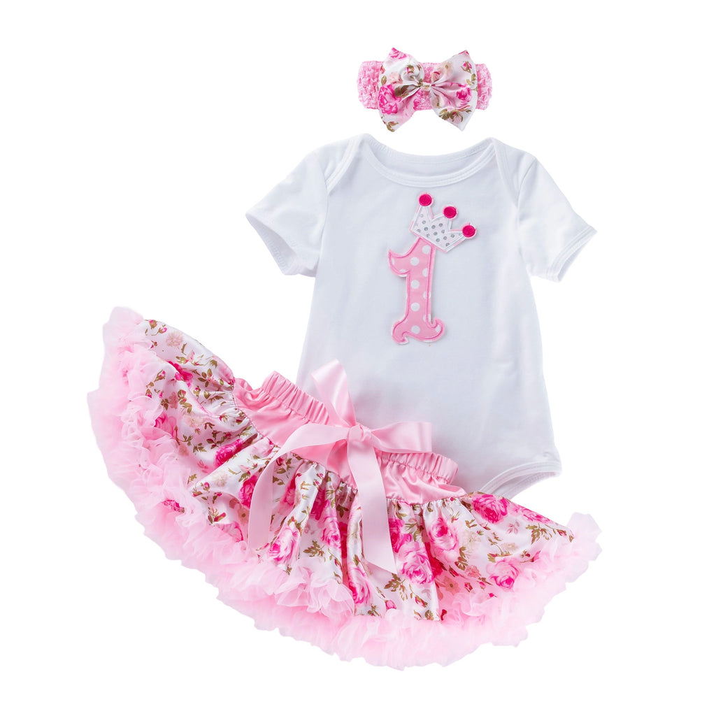 Bébé Outfit d'été blanc à manches courtes
