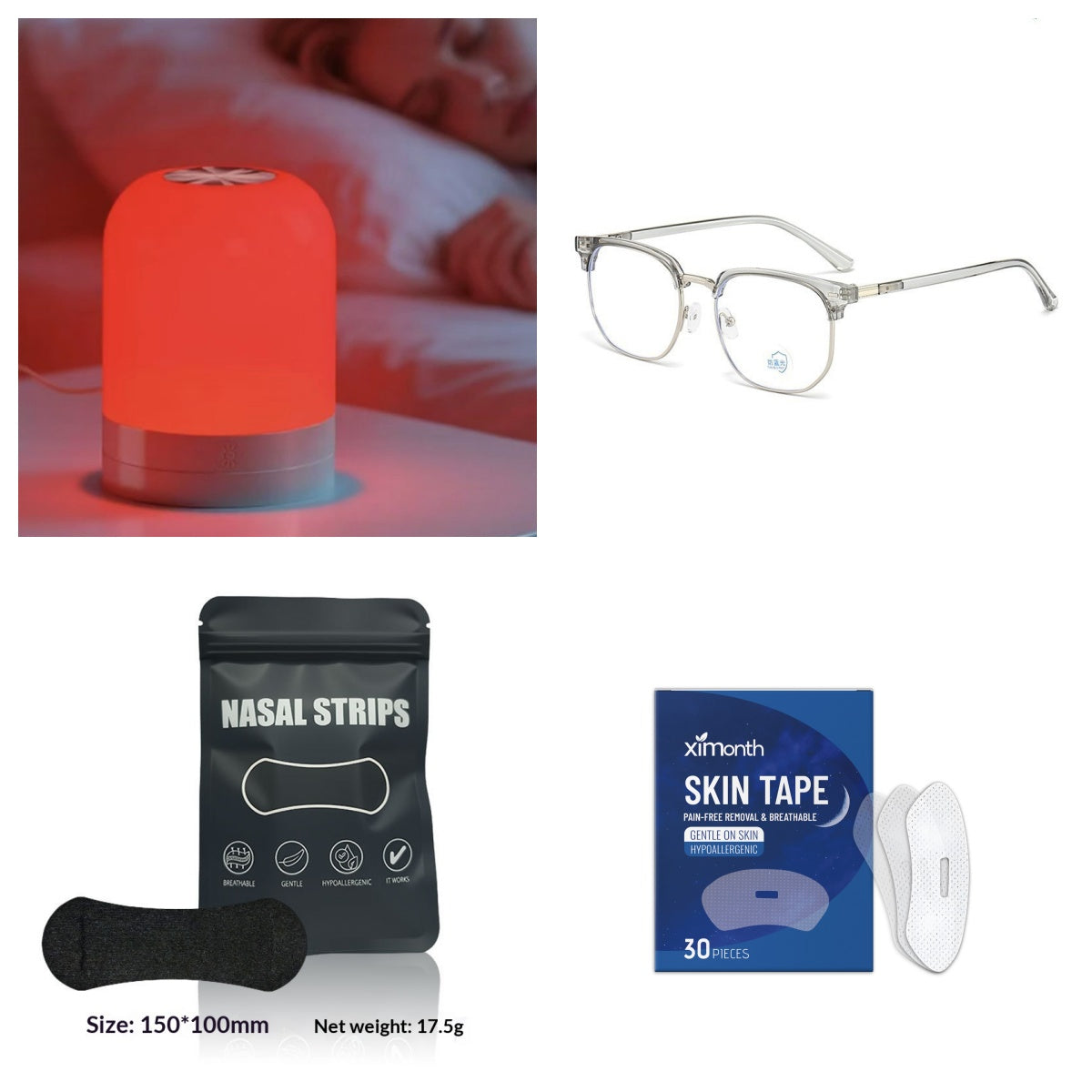 Rouge Sommeil-Améliorant la thérapie Lampe Méditation Relaxation LED Night Light