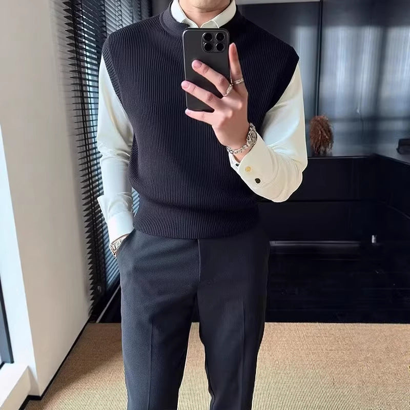 Léger luxe Business-casual Knit Vest
