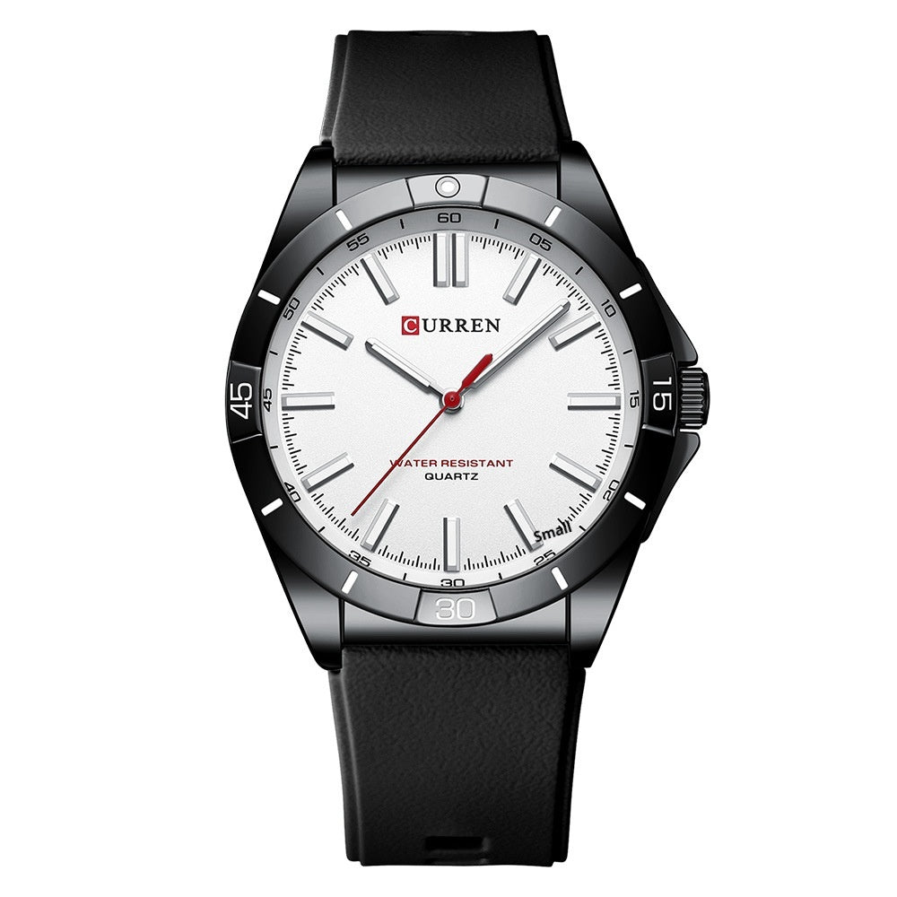 Simple Unisex ronde Silicone-bande montres étanches