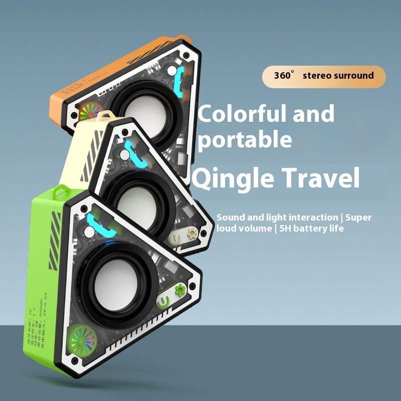 V2 Cool Mecha Bluetooth Haut-parleur HiFi Surround Sound Outdoor Portable