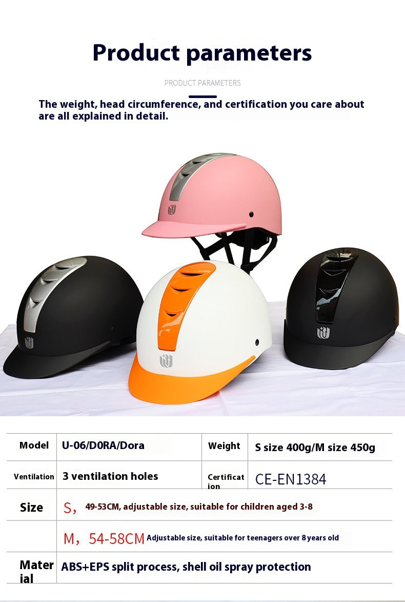 Casque équestre cheval Chapeau d'équitation Summer Super Light