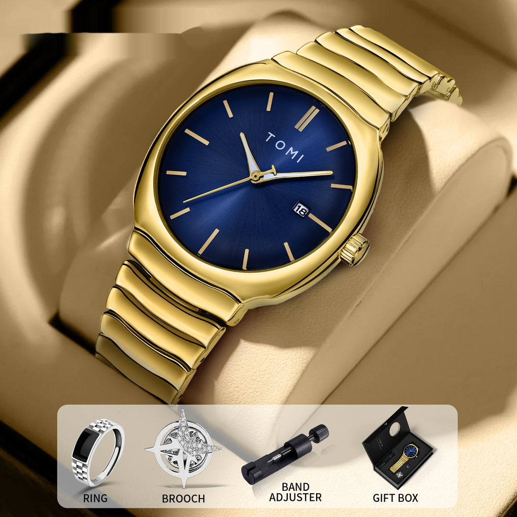 Montre Quartz d'affaires simple et élégante pour hommes
