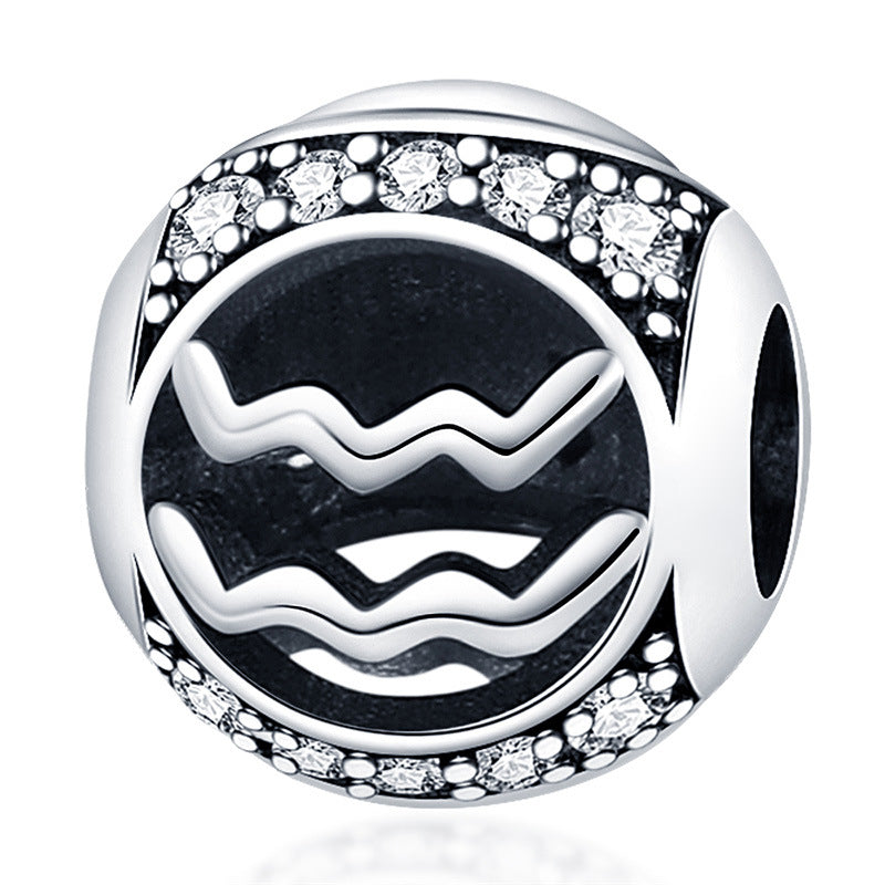 12 Accessoires de perles de signe zodiac pour bracelets bricolage