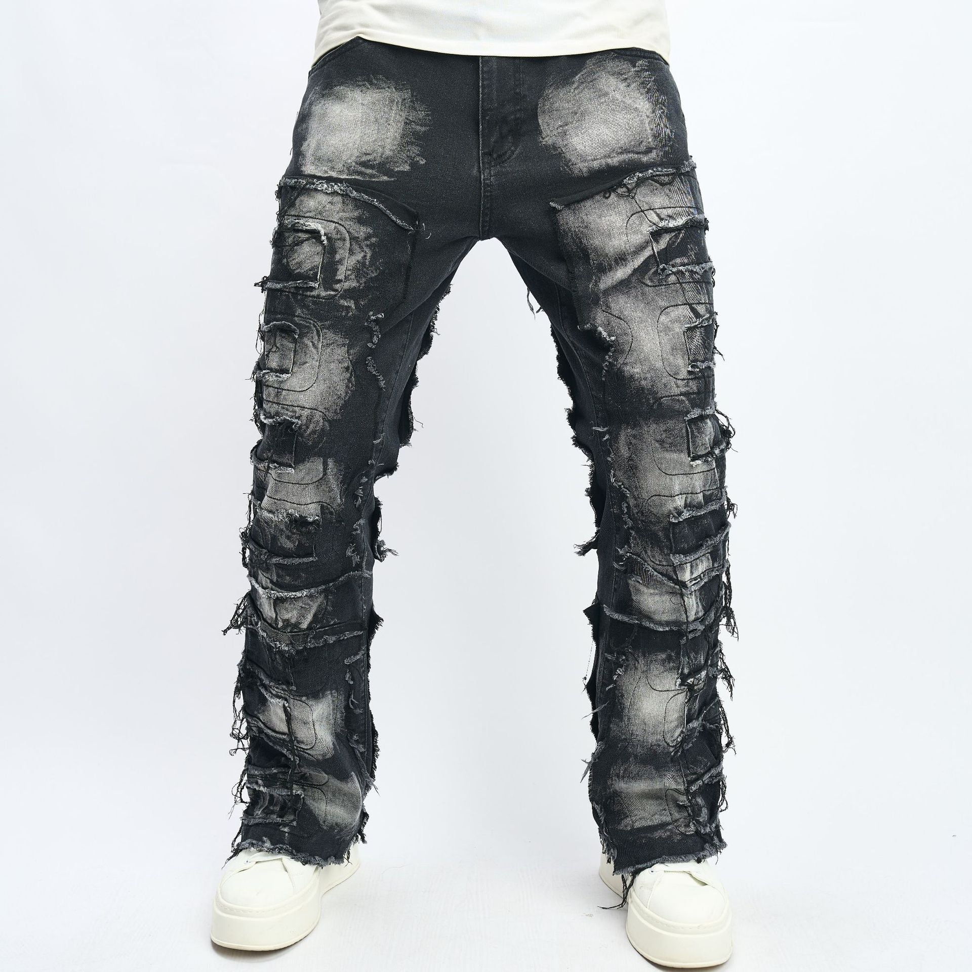Pantalons de pantalons à balançoire fashionnable pour homme Hip-Hop High Street pour homme Jeans
