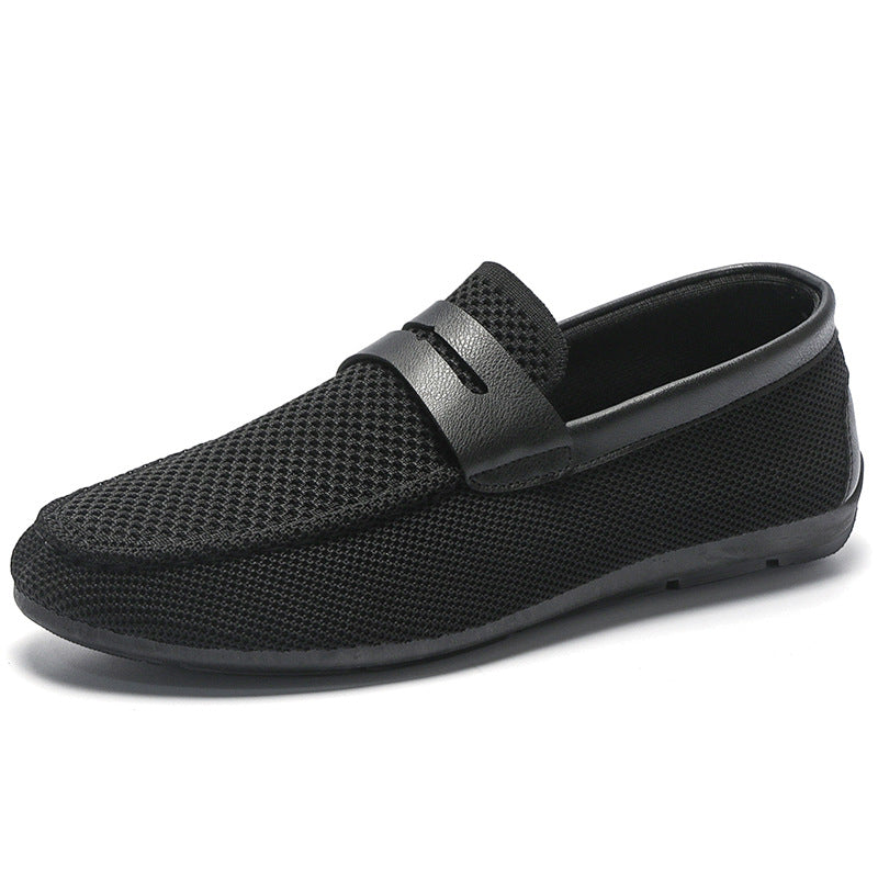 Hommes Summer Flyknit Mesh Respirant Slip-On Chaussures Casual