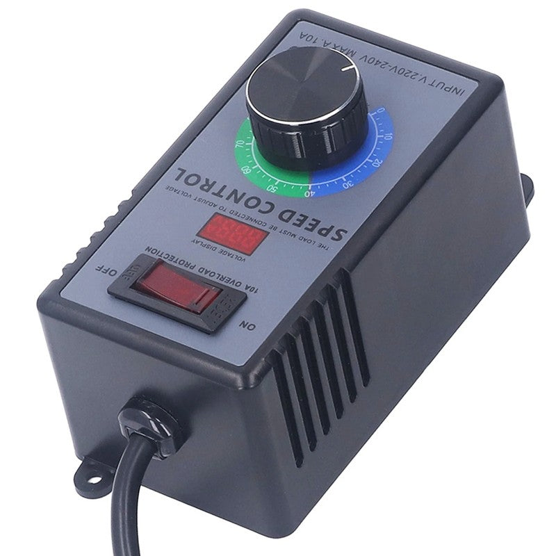 Contrôleur de vitesse de moteur S Sorcellerie AC 220V-240V Affichage de tension en temps réel Plug UK