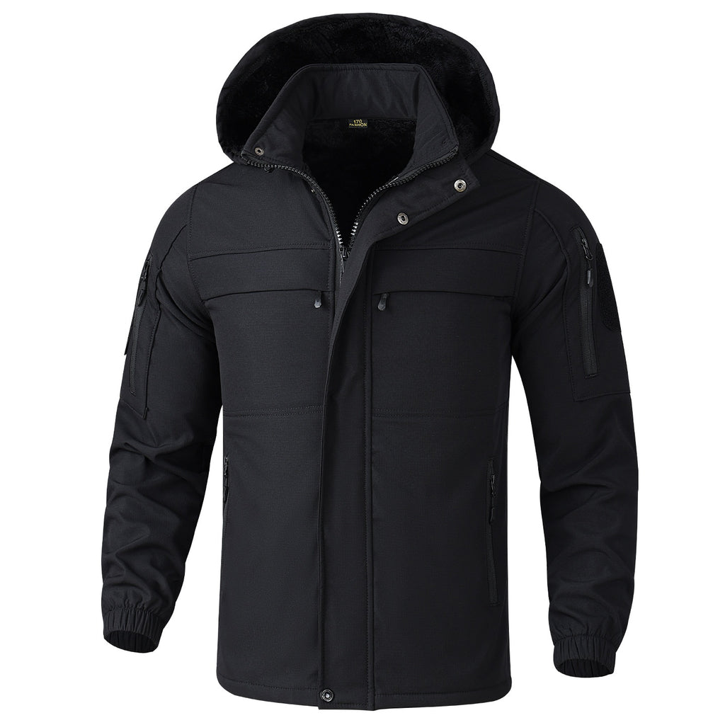 Veste et pantalons de brise-vent doublés de polaire pour hommes