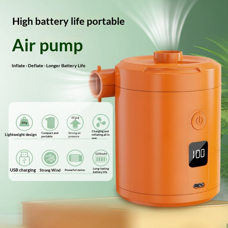 Pompe de déflateur portable sans fil électrique extérieur