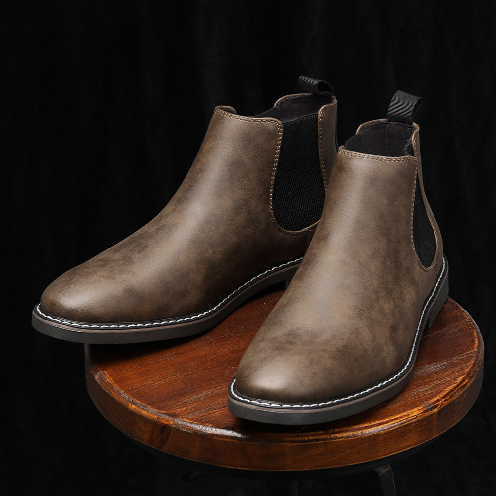 Bottes pour hommes Chelsea Formal High-top British Casual Single