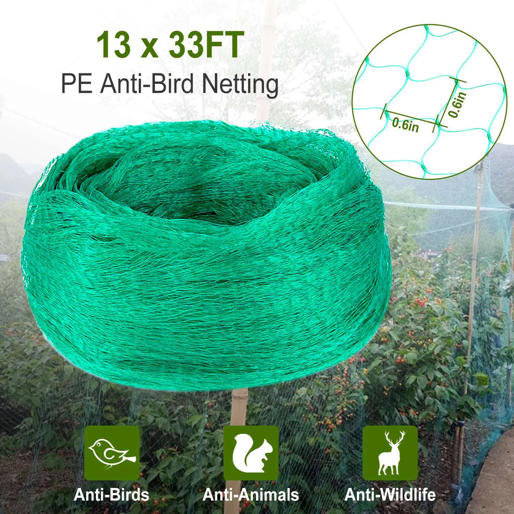 Filet de jardin de 13x33pieds lourd PE
