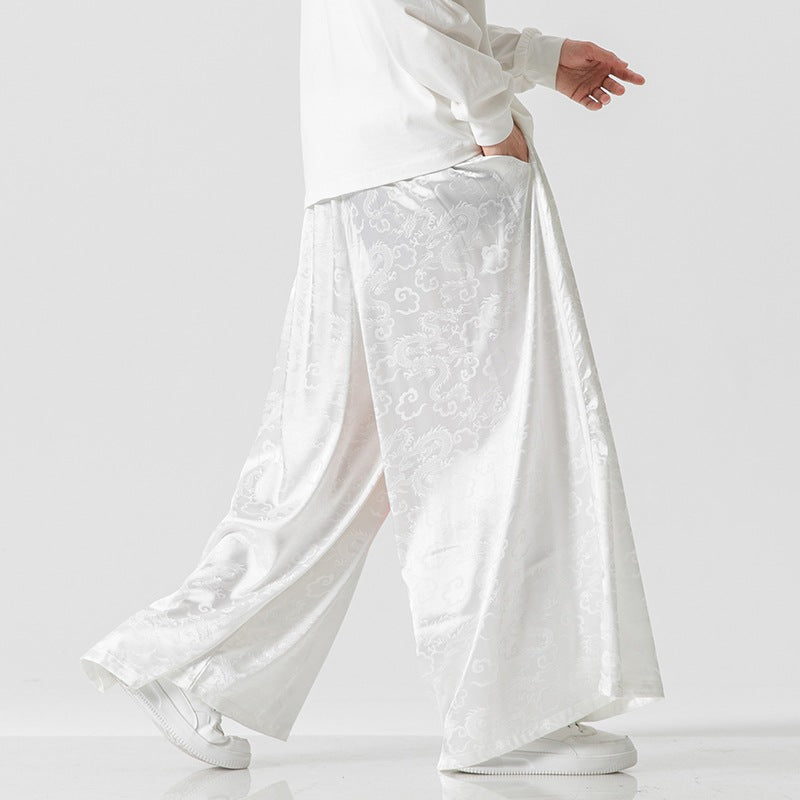 Pantalon de chant Style ancien Culottes encombrantes à jambes larges