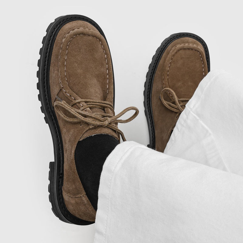 Chaussures Retro Dentelle-Soleil Épaisseur