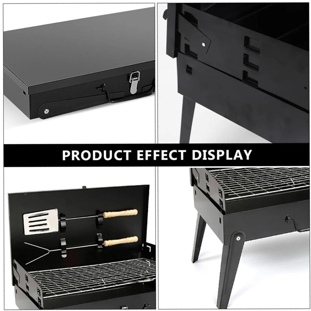 Portable pliant Charcoal barbecue Barbecue Camping Grill Voyage Picnic Outdoor UK