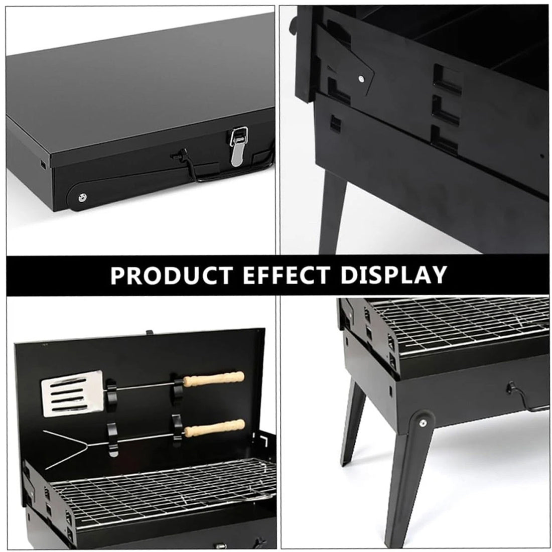 Portable pliant Charcoal barbecue Barbecue Camping Grill Voyage Picnic Outdoor UK