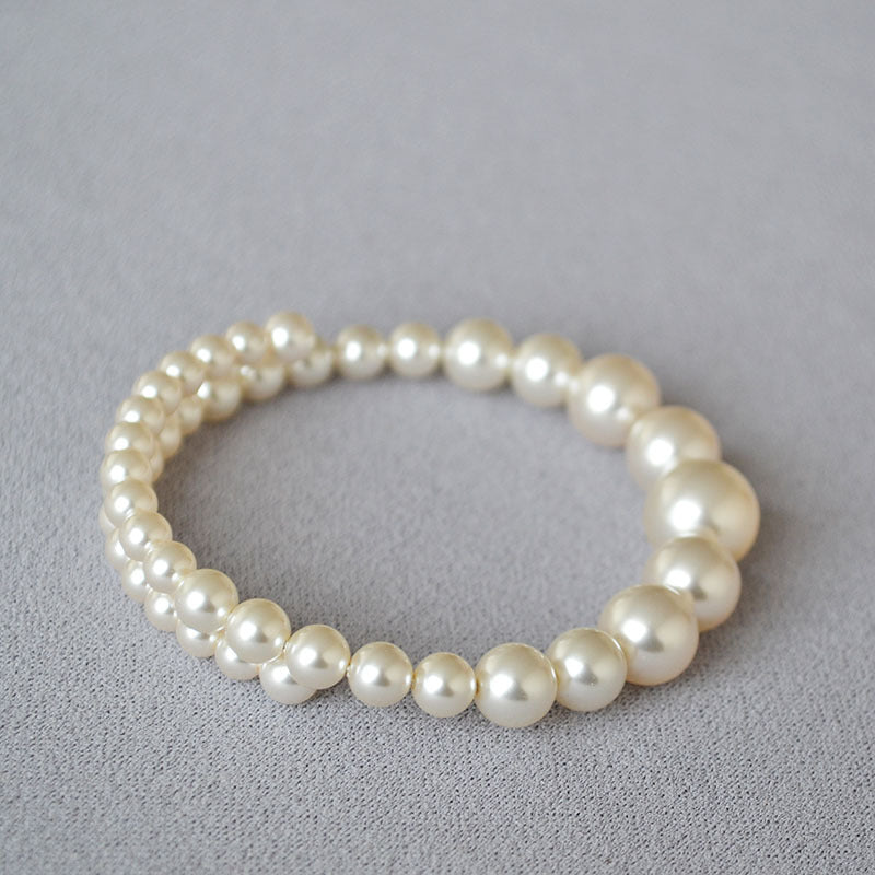 Bracelet de mode en perles graduées pour femmes élégantes