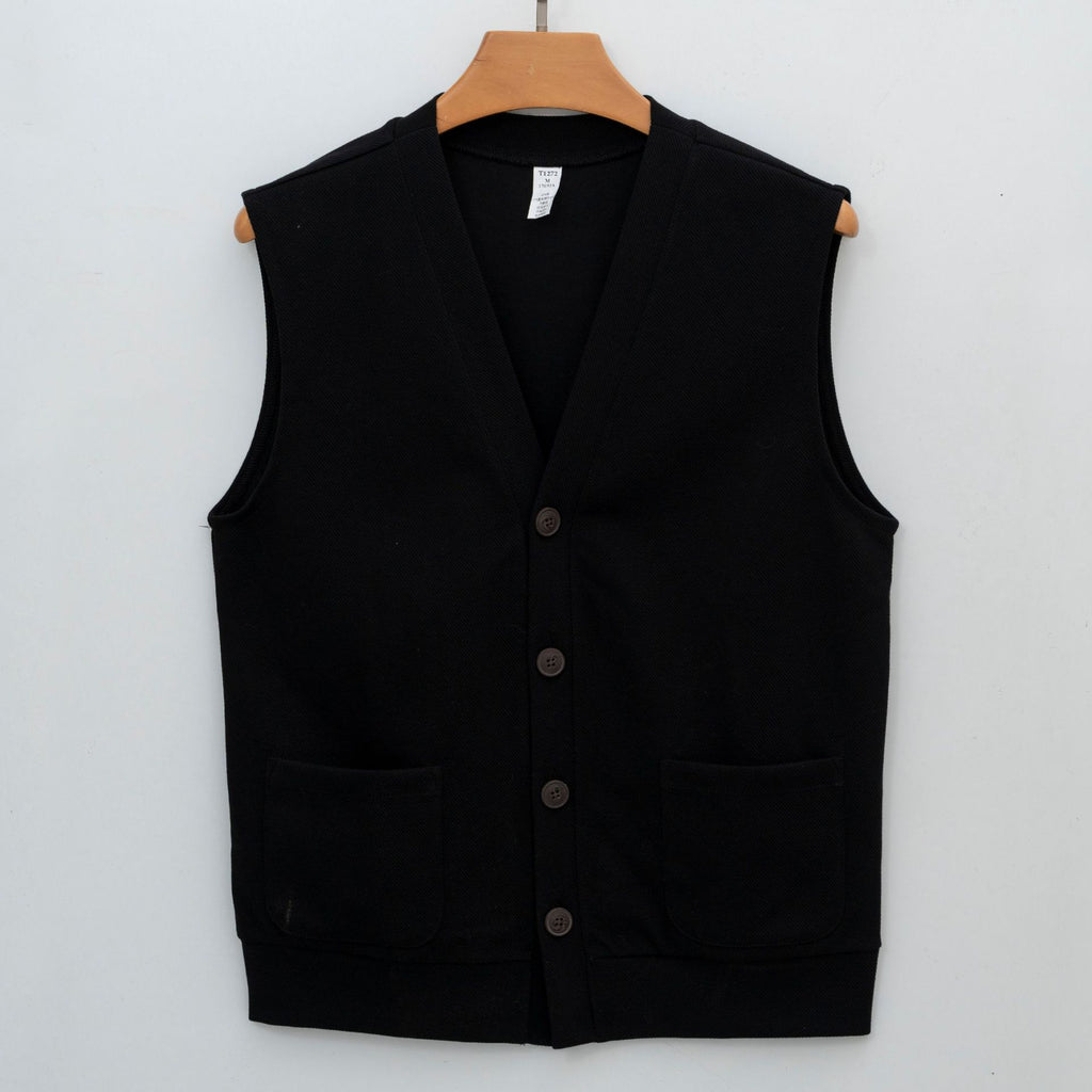 Veste de cardigan casual en couleur solide pour hommes