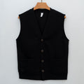 Veste de cardigan casual en couleur solide pour hommes
