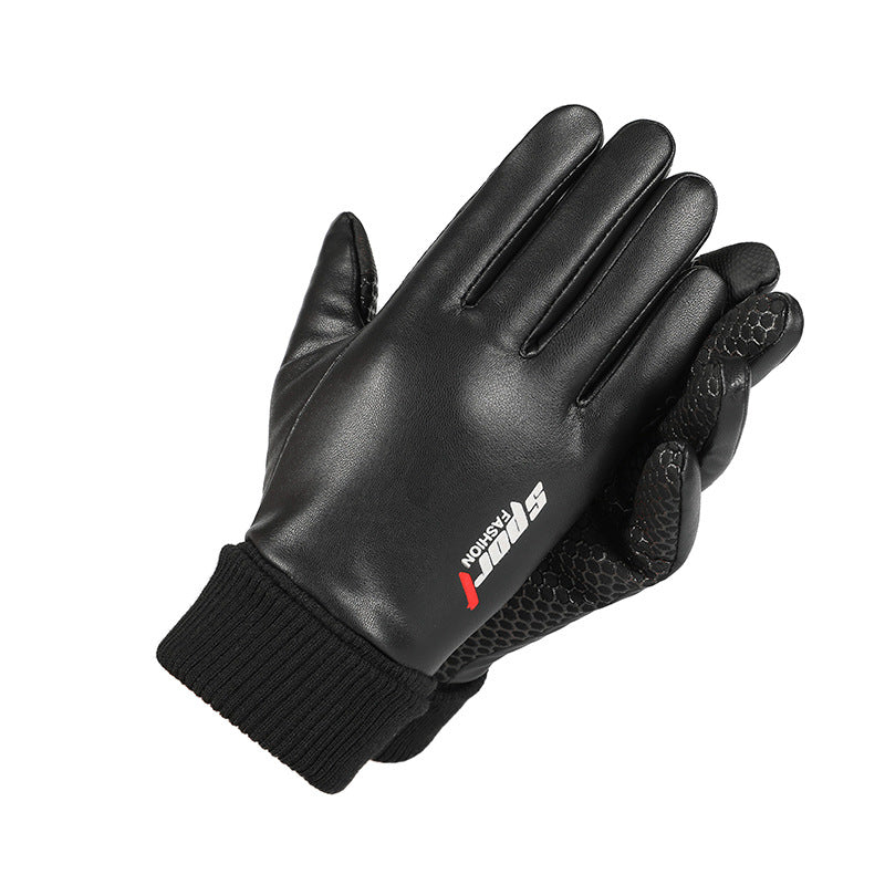 Gants en cuir imperméables et antidérapants pour hommes