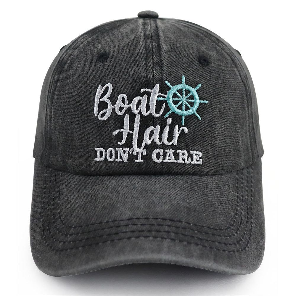 Cheveux de bateau Ne vous souciez pas Brodé Casquette de baseball