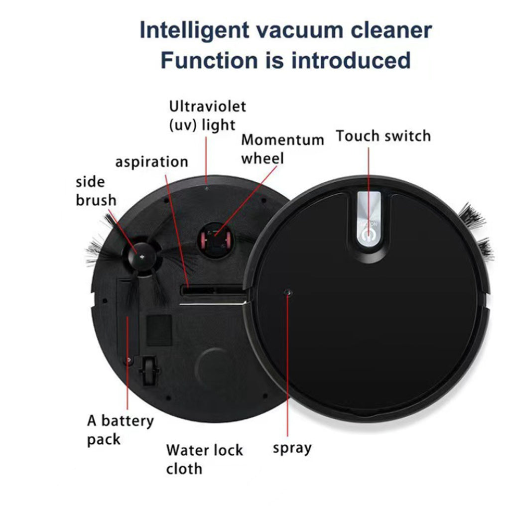 Smart Robot Vacuum Cleaner Automatic Sweeper Floor Clean Rechargeable